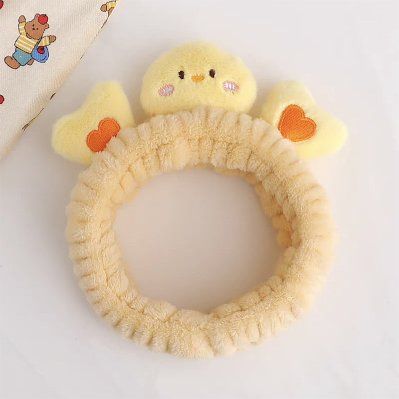新しいかわいいクマのヘアバンド洗顔漫画ヘアバンドクリエイティブ弓動物ヘアリングフランネルヘアバンド卸売|undefined