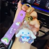 Bubble beads collar long ears rabbit-purple
