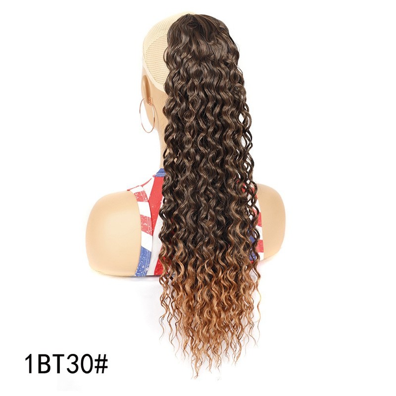 马尾假发 女长发小卷自然隐形抓夹高马尾辫 Curly Hair Ponytail|undefined