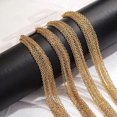 ステンレス十字チェーン18k金メッキo字チェーンメッキ技術手作りdiyネックレスブレスレットアクセサリー卸売り