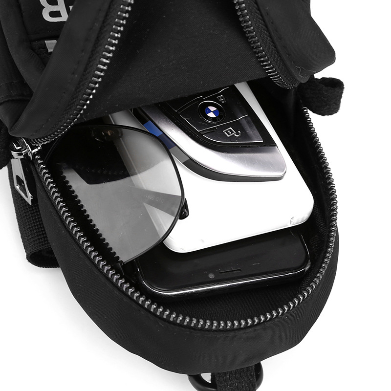 WEPOWER nuevo bolso de pecho de moda bolsa de mensajero impermeable para hombres y mujeres de nylon resistente al desgaste bolso de hombro del brazo del teléfono móvil ocasional