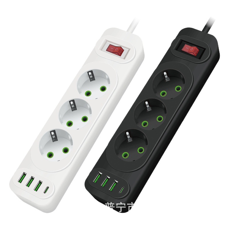 EURO estándar europeo jack socket comercio exterior exportación blanco negro color caja parche junta