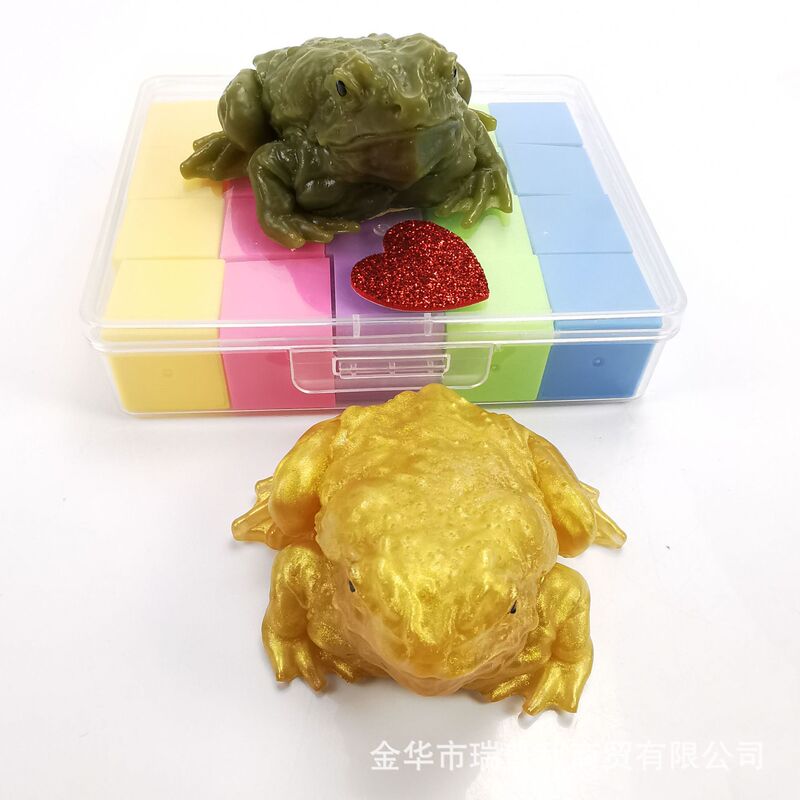 Douyin の同様なヒキガエルのピンチクリエイティブトリッキーなヒキガエル模擬カエルのベントクリスタルボールおもちゃ卸売|undefined