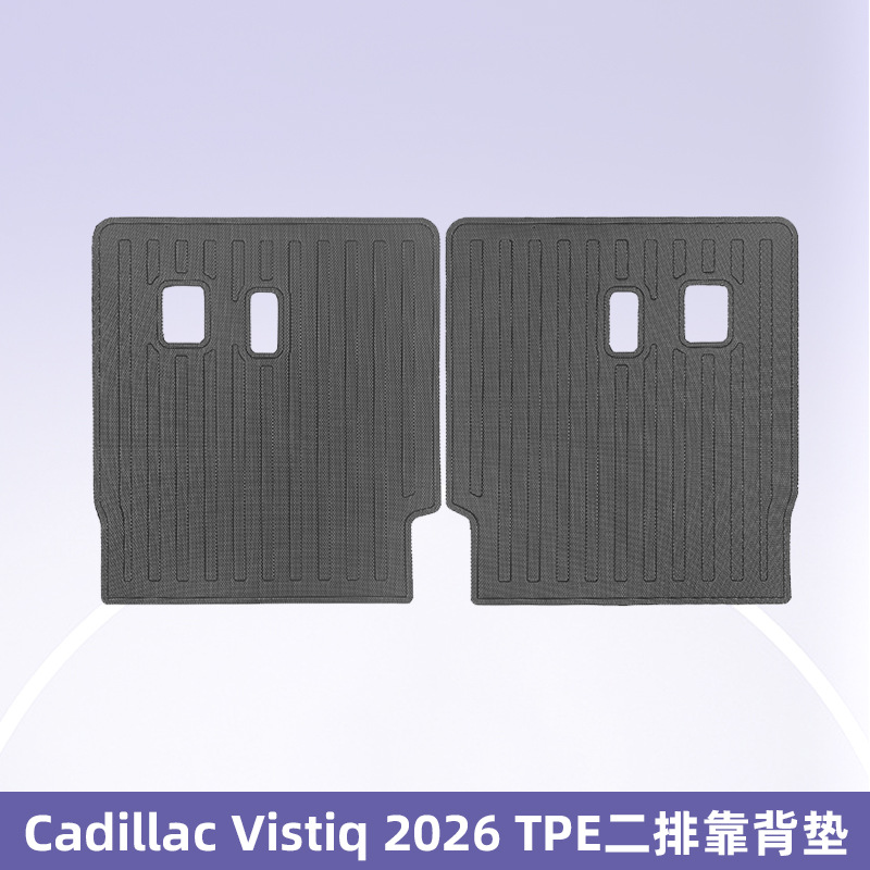 Aplicable a Cadillac Vistiq 2026 3D TPE para todo el tiempo Cojín de pie Cojín de trasero Cojín de respaldo