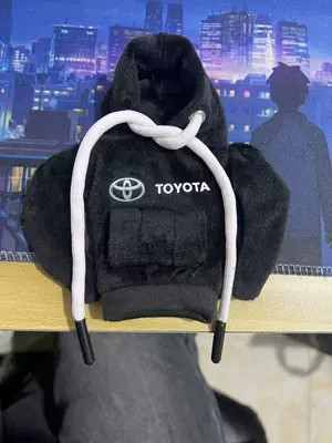 Gear Shift Hoodie Sweatshirt Car: Sürətlər qutusu və əl tormozu başlıqları - toyota-car-logo-customized-model-black