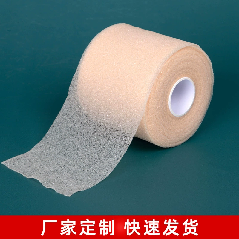Shock-absorbing handle from foam for badminton, elastic elastic bandage