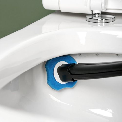 Disposable toilet brush set, no dead angle toilet brush cleaning brush, no punching, wall-mounted toilet brush, long handle