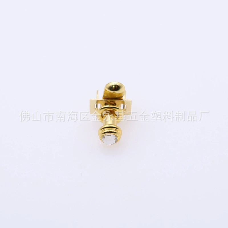 Фошань завод собственного производства коробка ювелирных изделий замок шкатулка с бриллиантом меди упругой оснастки кнопку