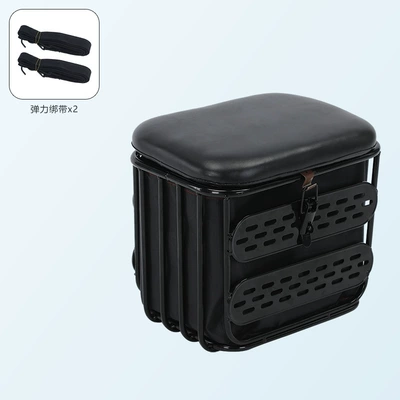 Electric car Children's seat front storage lockable battery car motorcycle baby safety seat (Electric car child seat) - 509-black-single-seat-black-storage-bag-strap
