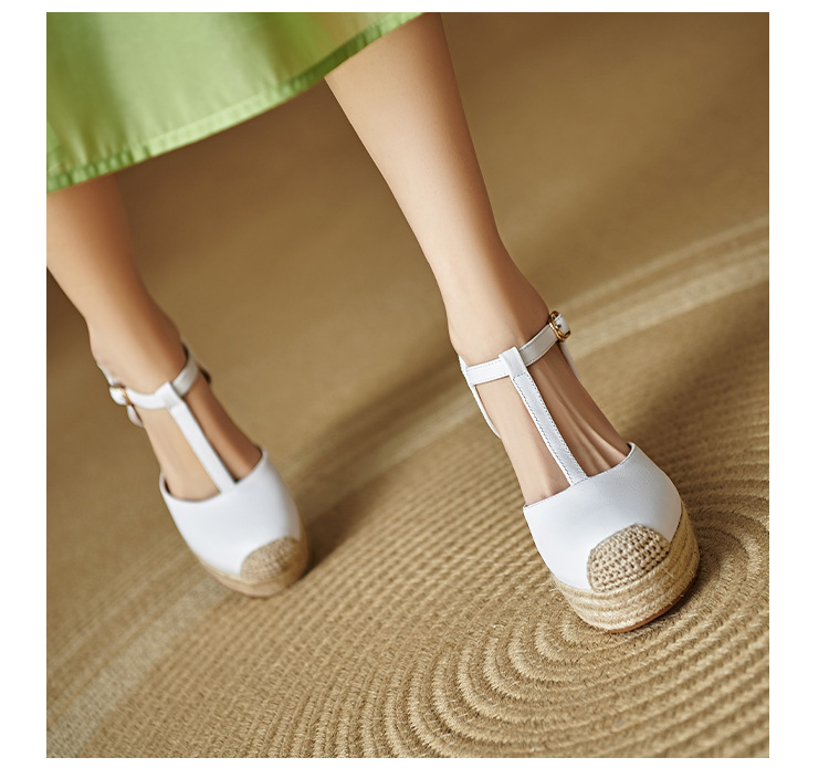 Sandal cao gót nữ mũi nhọn quai chữ T đế xuồng gót 9 cm — màu trắng, màu mơ chi tiết 11