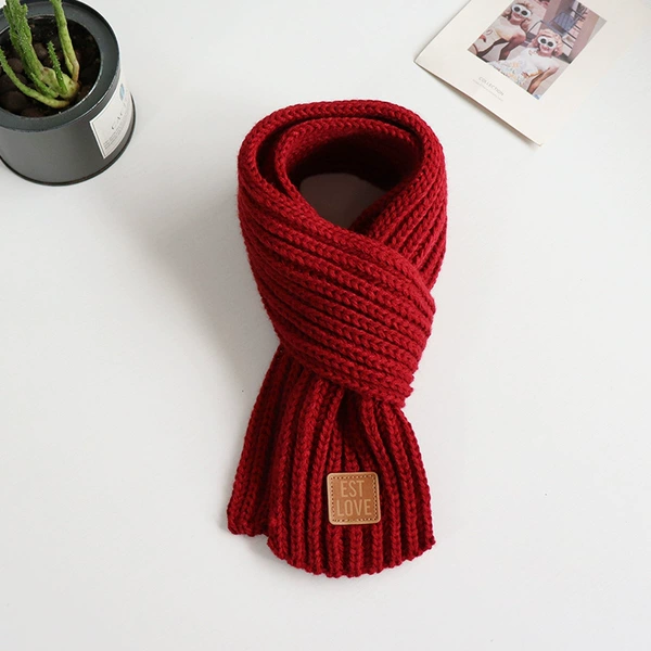 Burgundy scarf