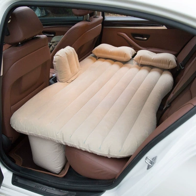 Vehicle-mounted inflatable bed, Interior Accessories Folding Car - default-item-203-one-piece-with-cream-beige