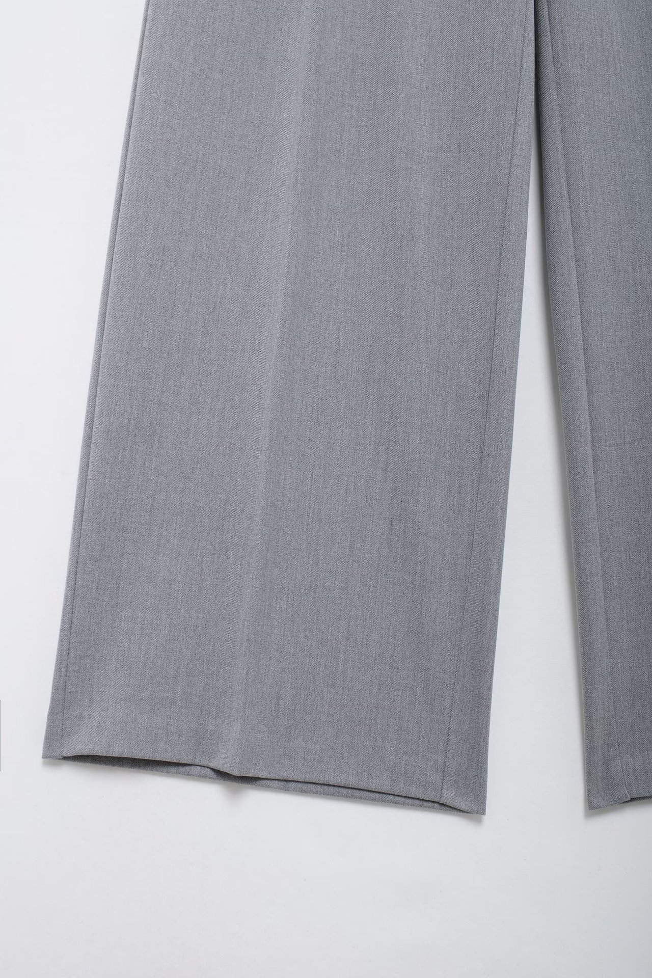 Abbigliamento donna autunno e inverno 2024 nuovi pantaloni larghi a doppio strato con vita larga e gamba larga_voghion.com
