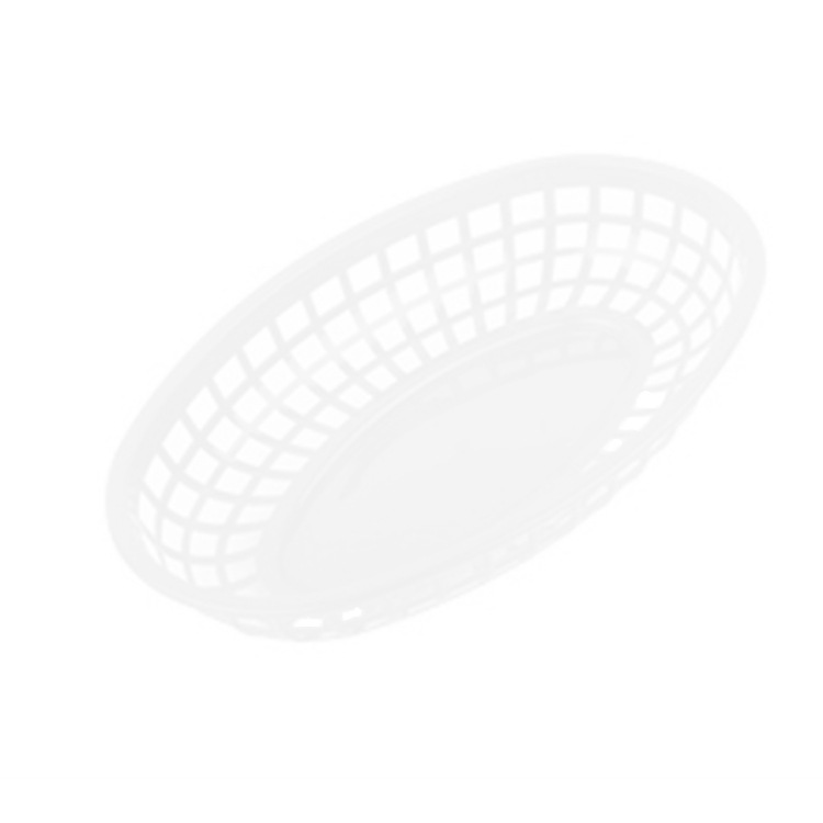 Cesta de plástico para comida rápida, diseño europeo para restaurantes