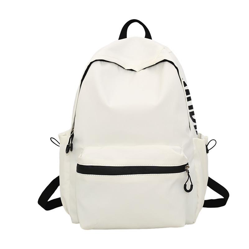 Nuevo estilo coreano en una pequeña mochila de color sólido fresco, mochila de gran capacidad, mochila de alto valor, mochila de estudiantes de moda.