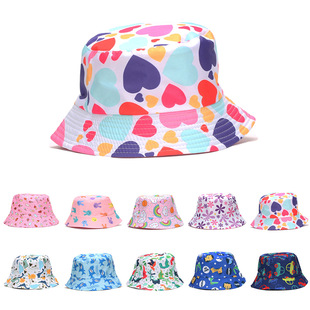 Children's cartoon animal hat spring and autumn fisherman hat cute shark love sun hat tide hat cross-border supply
