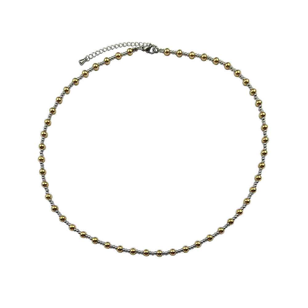 10g Weight Bracelets, Necklace Classification 1 Piece, 1 Set Quantity Holiday, Daily Occasion 304 Stainless Steel Material Geometric Pattern Women's Gender Plating Design Simple Style, Classic Style Style 1 Piece 1 Set 304 Stainless Steel Bracelets Necklace 15