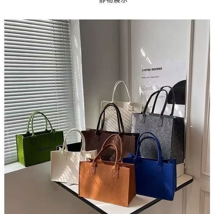 Capacious bag, handheld purse, 2024 years, Birthday gift