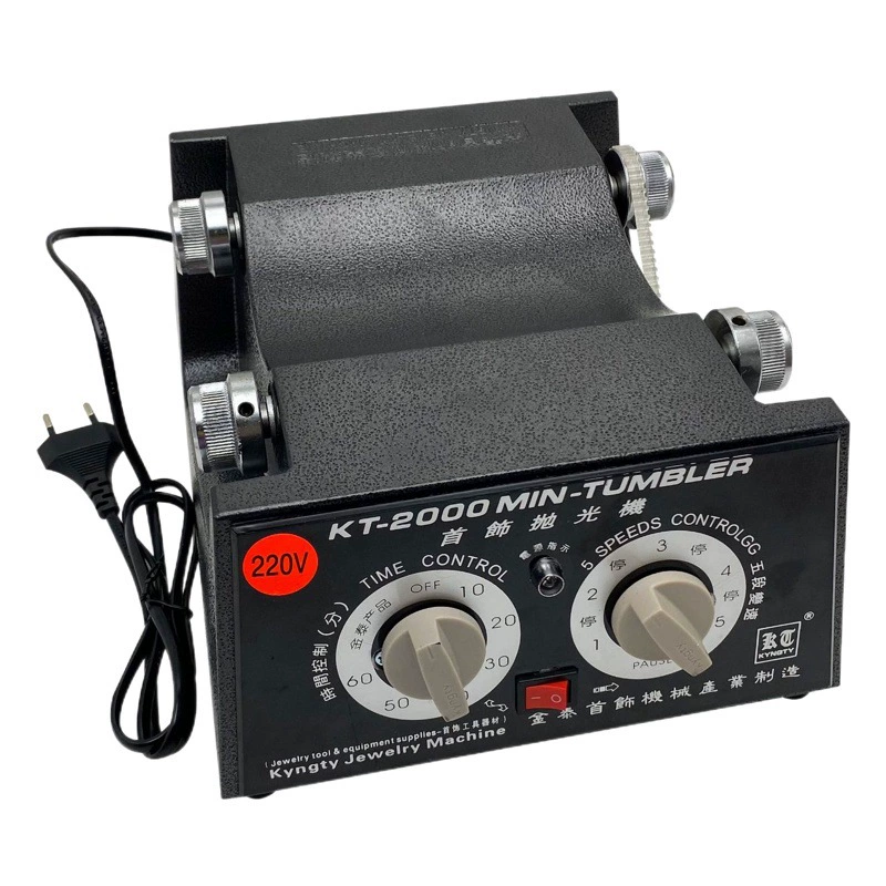 KT-2000 Jintai роликовая Полировальная Машина Золото Серебро Полировка Чистка вращающаяся средняя роликовая машина