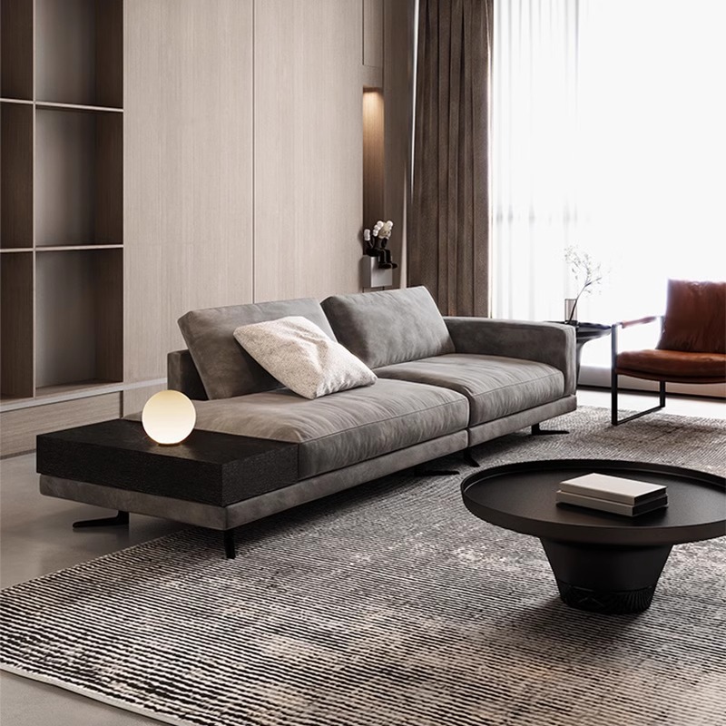 Italiano minimalista Mondrian sofá de tela simple grande y pequeño apartamento sala de estar sofá diseñador concubina combinación