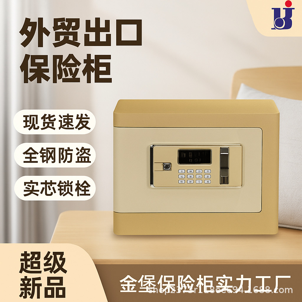 金堡保险柜HD35迷你保险箱全钢密码小型家用保险柜防盗办公保险柜