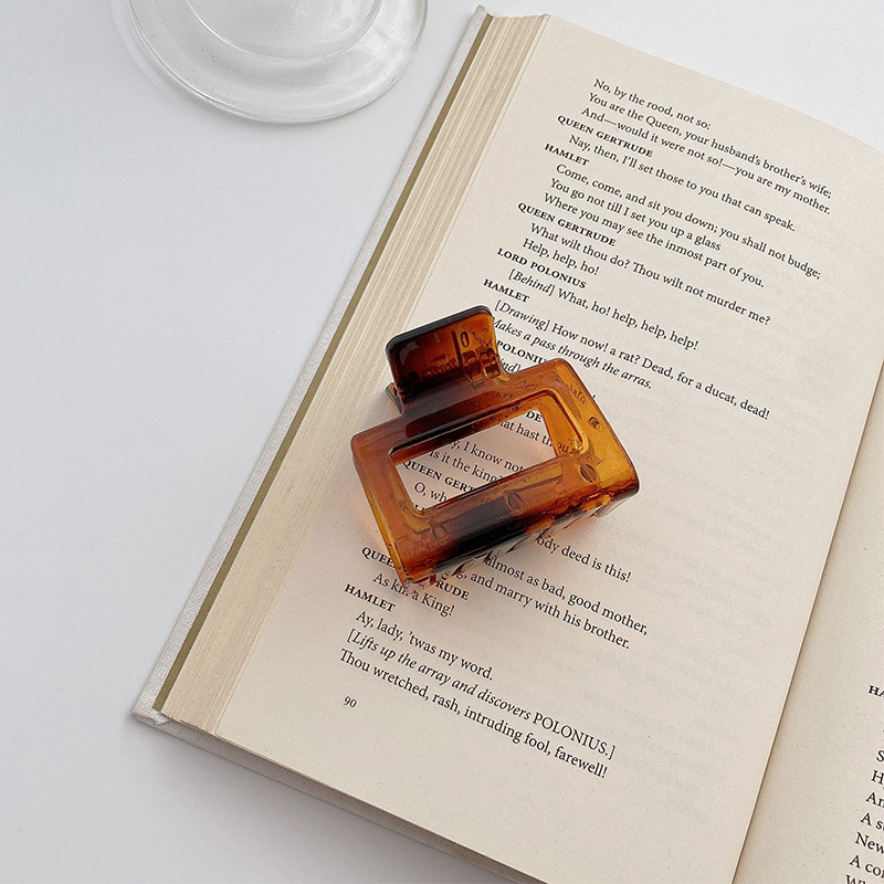 13cm Volumen de pelo clip de tiburón grande clip de pelo cuadrado de nuevo cabeza clip de pelo tocado updo clip de pelo chica