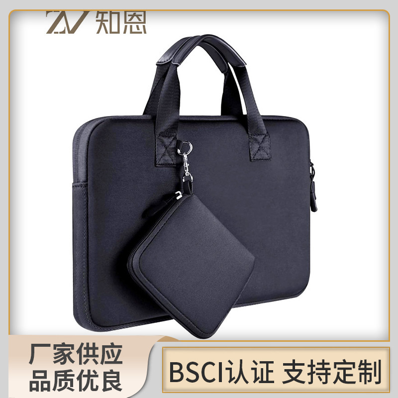 Manufacturer Customized Diving Material Satchel Laptop Sleeve 13-13.5inch Tablet Bag with Handle