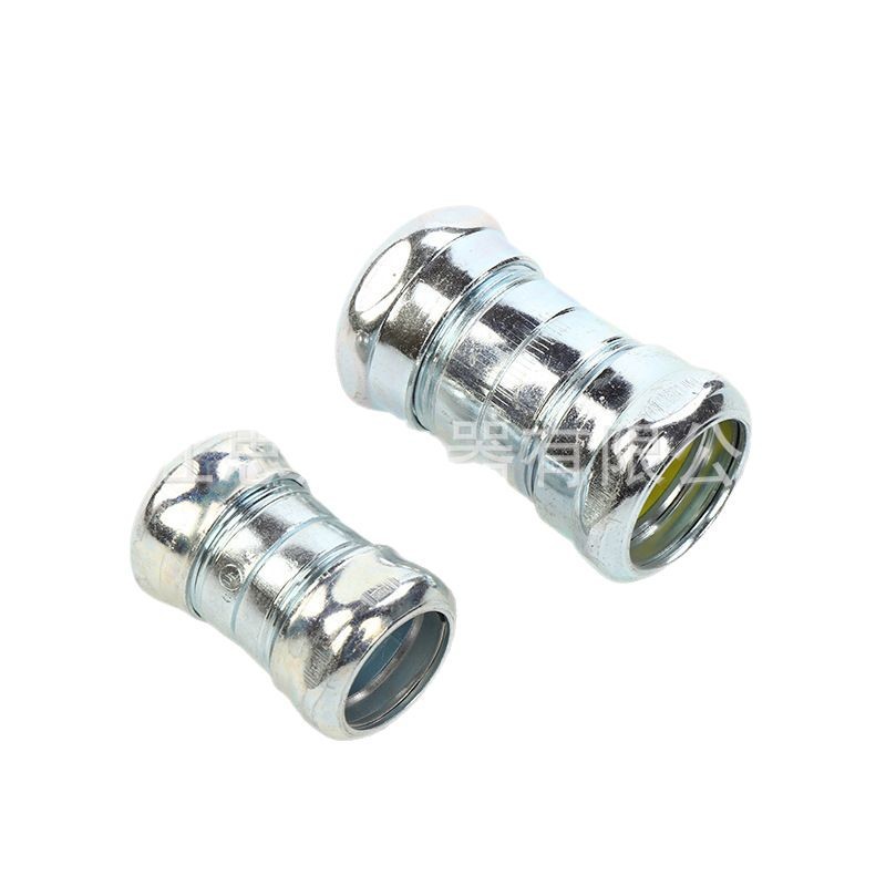 美标UL认证管接锁接铁质锁接带锁片挤压式管接弯头导管穿线管