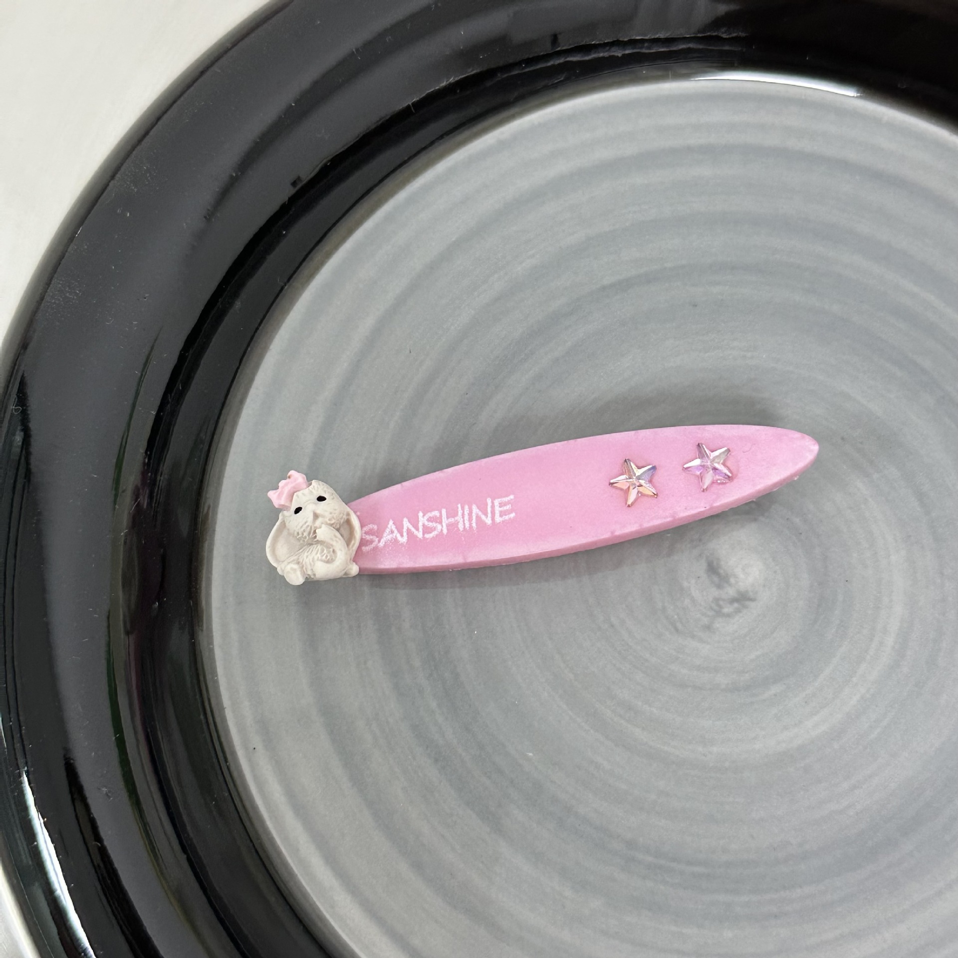 Épingle à cheveux en forme de bec de canard avec lettres de l'alphabet anglais, dessin animé japonais, mignon et mignon, style girly, accessoires pour cheveux cassés_voghion.com