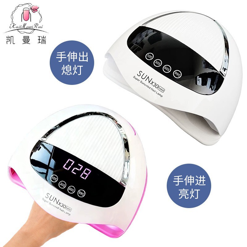 Lámpara de manicuras 360W de alta potencia, tienda de manicuras, lámpara de horno especial, luz de secado rápido, luz de fototerapia de doble fuente de luz, luz UV, máquina de manicuras transfronteriza