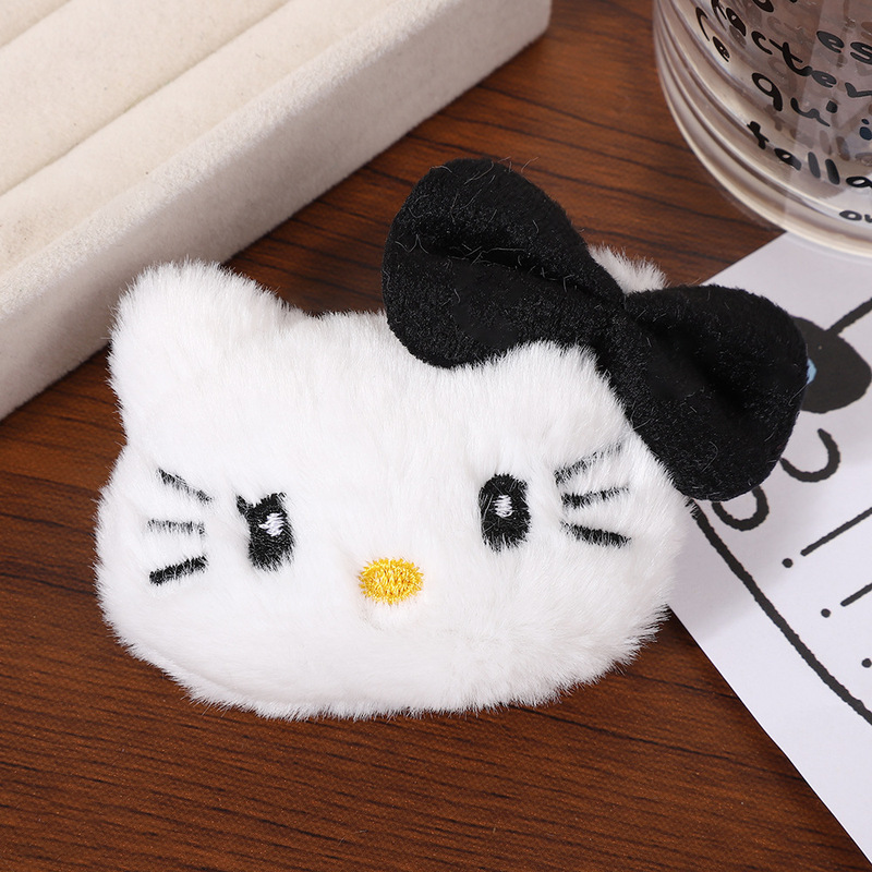 卡通毛绒kitty挂件可爱KT猫公仔装饰辅料甜美猫咪书包钥匙扣配件|undefined