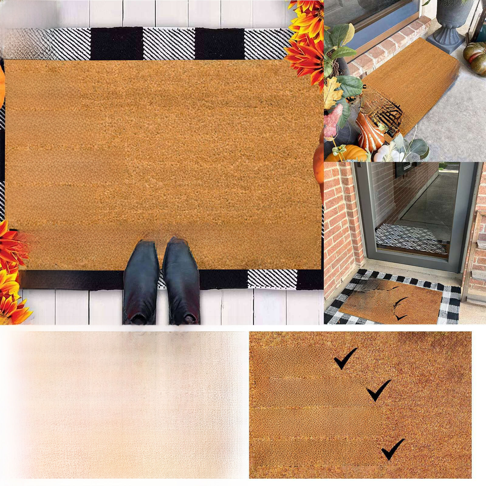 Tappetino d'ingresso per porta d'ingresso con lettere semplici e divertenti, assorbente d'acqua, tappetino d'ingresso per il bagno, tappetino per i piedi disponibile in magazzino_voghion.com