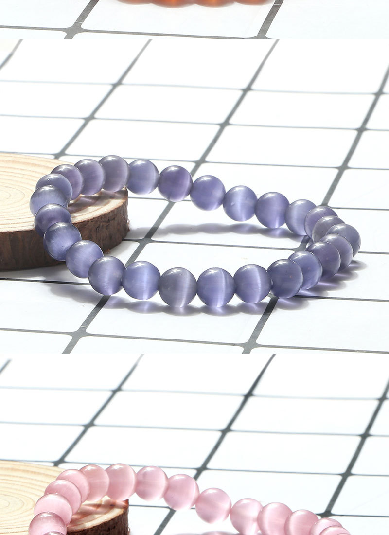 Beaded Bracelet Couple Set Handmade Braided Cat Eye Stone Rope_voghion.com