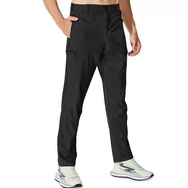 Cross-Border Men's Outdoor Quick-Dry Hiking Pants, Breathable Waterproof Sports Pants, Lightweight Wear-Resistant Running Pants, Soft Casual Pants