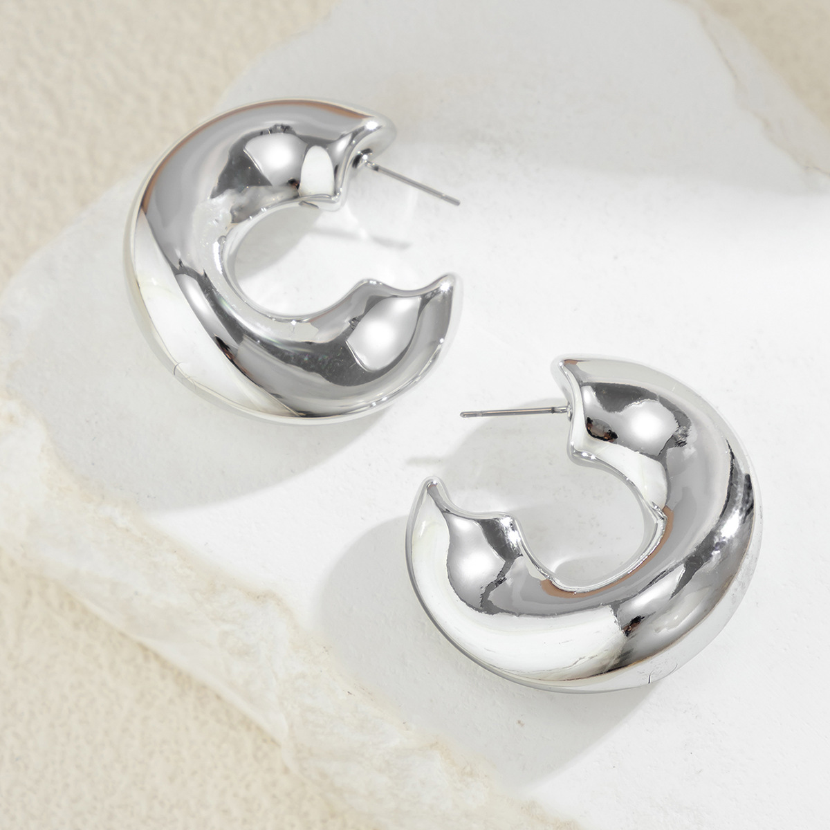 10g Weight Alloy Ear Needle Material Drop Earrings Classification 1 Pair Quantity Casual Occasion CCB Material Geometric Pattern Women's Gender Plating Design Simple Style Style 1 Pair Simple Style Geometric Plating CCB Drop Earrings 11