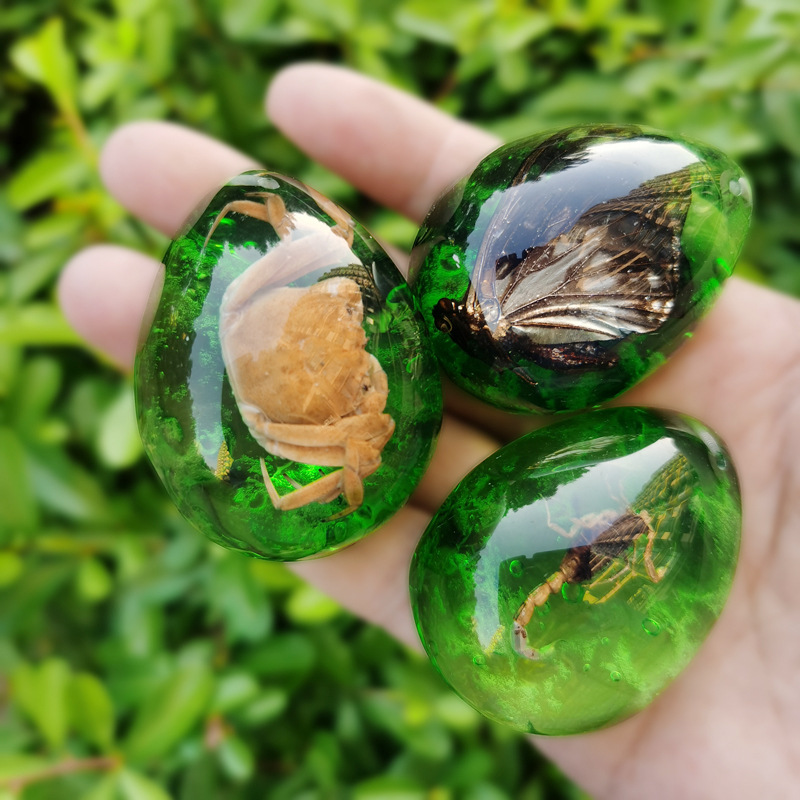 大号水滴形标本昆虫琥珀