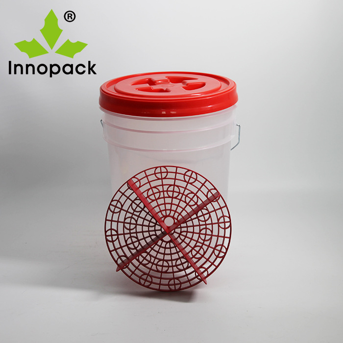 【厂家直售】S-20L透明洗车桶组合可印刷logo可选颜色