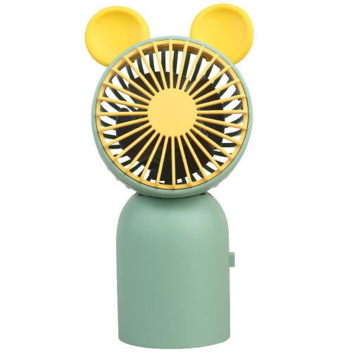 New Cartoon Mini Big Head Handheld Fan Portable Student Desktop USB Small Fan Printable Logo Gift