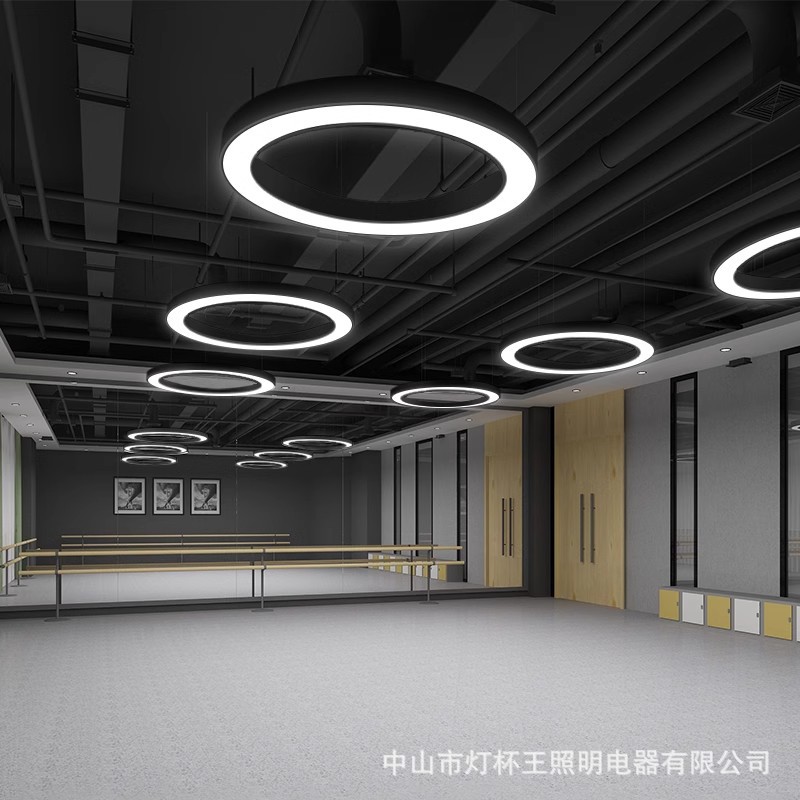 Oro LED lámpara de modelado creativo hexagonal Oficina supermercado restaurante gimnasio pasillo industrial en forma