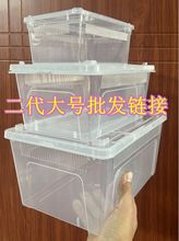 二代爬虫箱饲养盒饲养箱守宫睫角蜘蛛角蛙昆虫龟玩家蛇防逃饲养盒