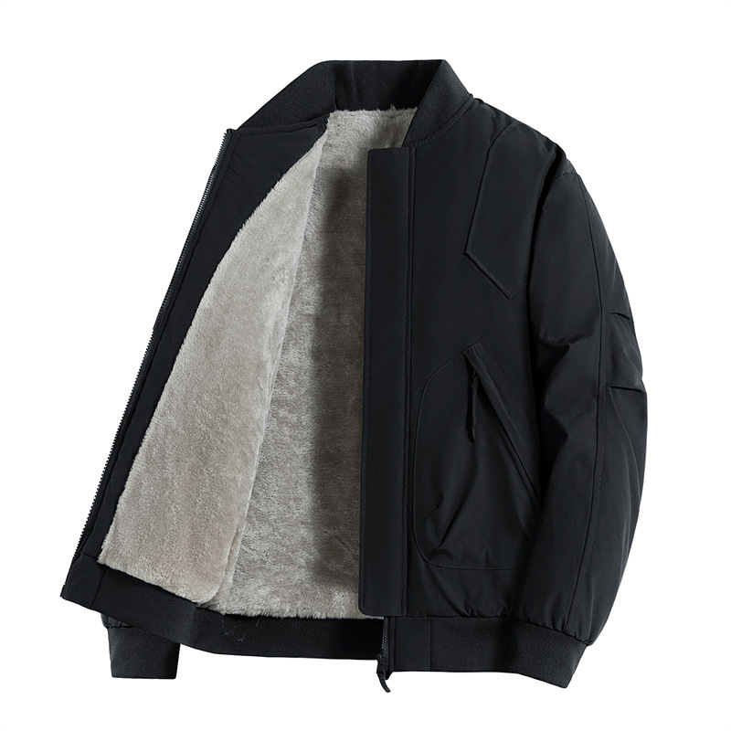 Cross-border oversized chaqueta de trabajo americana para hombres otoño y invierno de 2025 con collar de béisbol de vello chaqueta corta a prueba de viento image 7