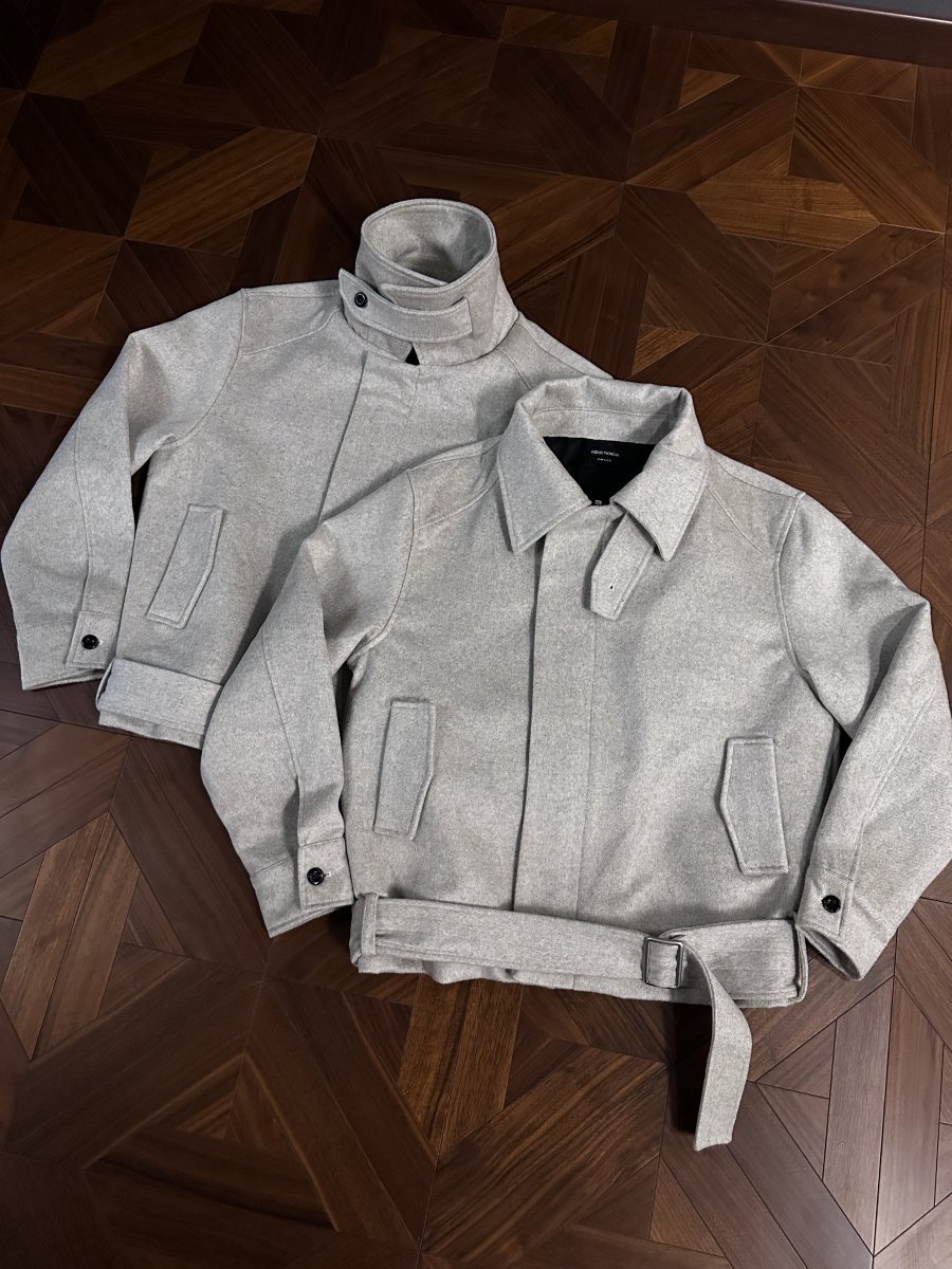 Wolljacke mit dekonstruierten Schultern und Trägern, dickes, warmes Garn mit Blumenmuster, Wollmantel mit Revers, stilvolles Oberteil_voghion.com