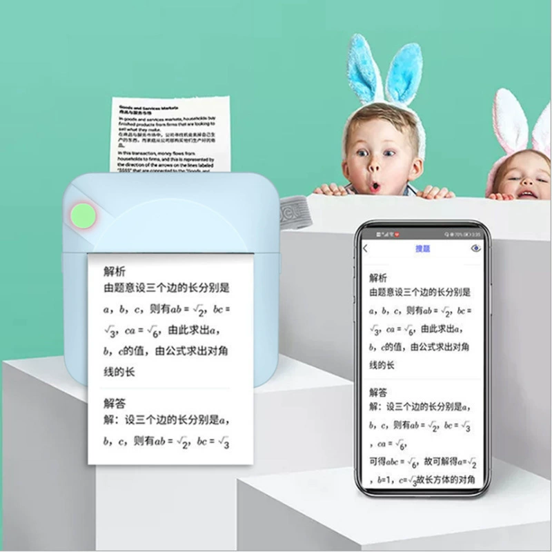 Маленький принтер, портативная беспроводная фотокамера, новая коллекция, bluetooth