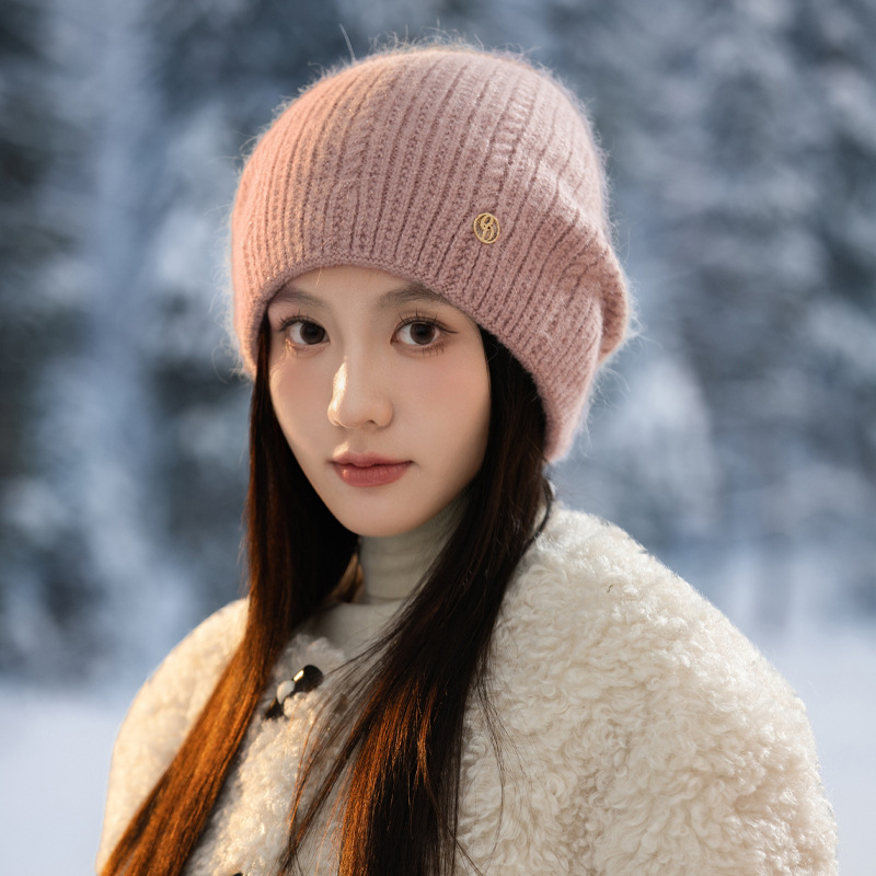 韩版秋冬季帽子女款包头帽时尚百搭保暖包头帽护耳保暖针织毛线帽|undefined
