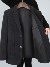 爸爸西装外套秋装中年男士2025新款单西夹克中老年春秋季休闲西服