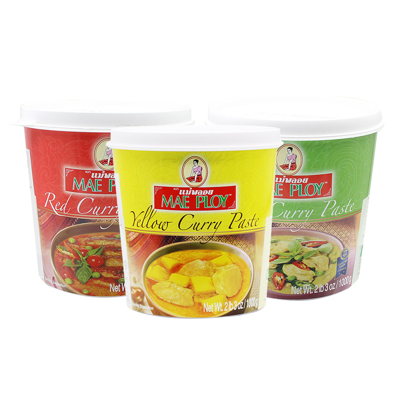 泰国进口泰娘黄咖喱酱1kg 泰式红绿咖喱鸡冬阴功酱海鲜汤调料拌饭