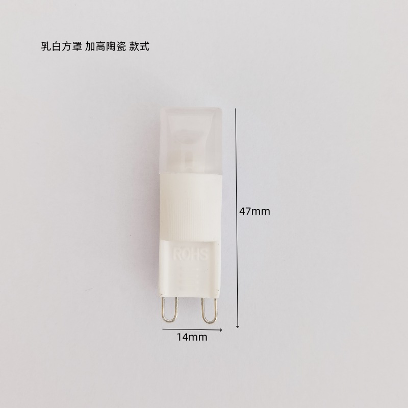 Cuentas de lámpara G9ledCOB 220V110v Ceramic Hotel Lámpara de cristal 2W3W Bombilla de lámpara de mesa enchufable Fuente de luz regulable
