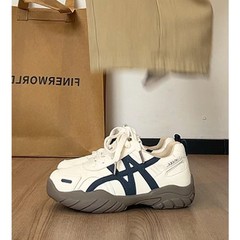 厚底内增高阿甘德训鞋女款2025新款秋冬复古休闲运动鞋软底老爹鞋