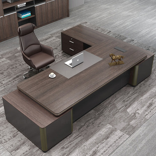Desk Simple Modern Manager Desk Office Furniture Executive Desk President Supervisor Desk and Chair Combination Boss Desk