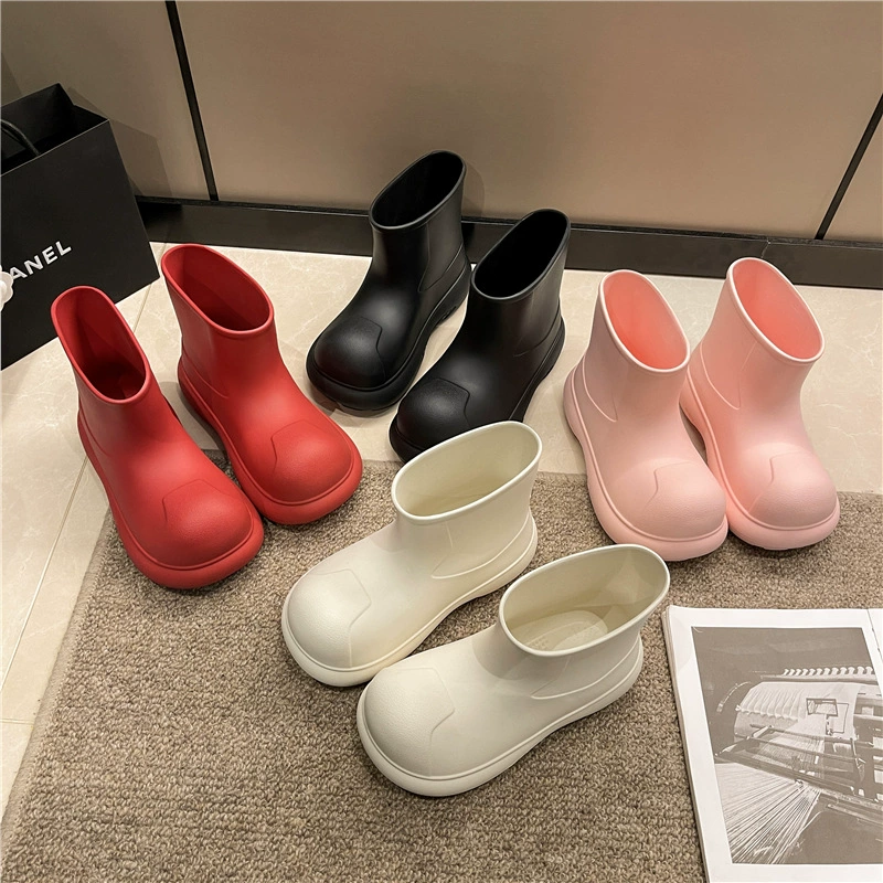 2024 новые модные дамы трансграничные EVA дождевые сапоги летнее старшее домашнее противоскользящие четыре сезона на улице водная обувь сапоги